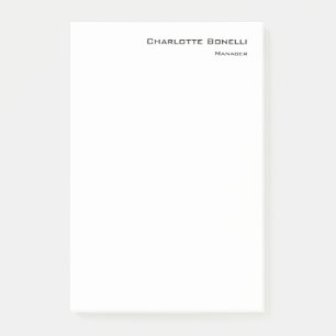 Professional Modern Minimalist Plain Post-it Notes