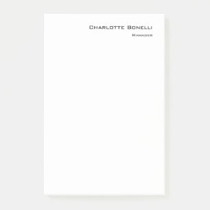 Professional Modern Minimalist Plain Post-it Notes