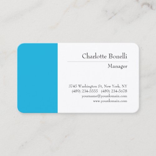 Professional Modern Minimalist Premium Silk Business Card