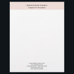Professional Modern Minimalist Simple Plain Letterhead<br><div class="desc">This product was very good and I love how easy it is for customize design. The design was very simple so I'm very pleased when I create.</div>
