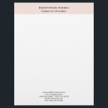 Professional Modern Minimalist Simple Plain Letterhead<br><div class="desc">This product was very good and I love how easy it is for customize design. The design was very simple so I'm very pleased when I create.</div>