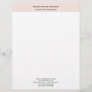 Professional Modern Minimalist Simple Plain Letterhead