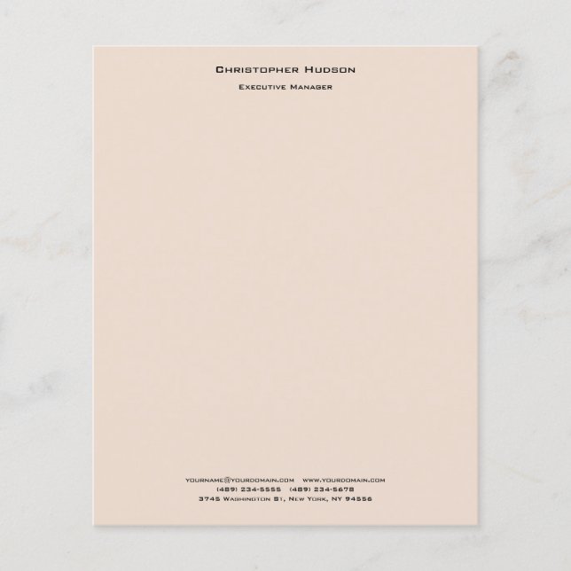 Professional Modern Minimalist Simple Plain Linen (Front)