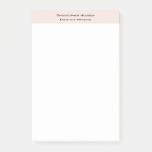 Professional Modern Minimalist Simple Plain Post-it Notes