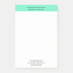 Professional Modern Minimalist Simple Plain Post-it Notes