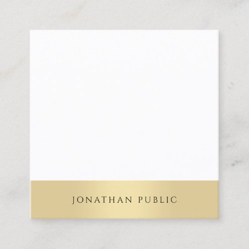 Professional Modern Minimalist Template Elegant Square Business Card