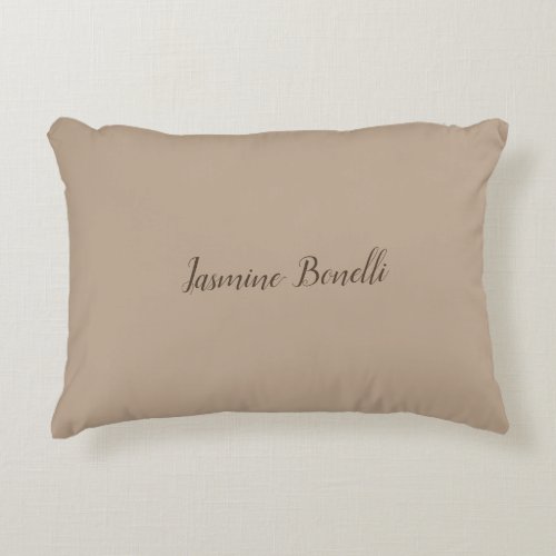 Professional Modern Minimalist Your Name Accent Pillow