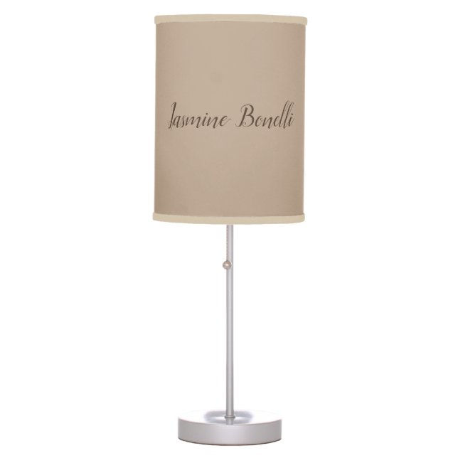 Professional Modern Minimalist Your Name Table Lamp (Front)