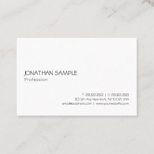Professional Modern Minimalistic Elegant Template Business Card