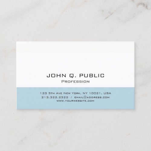 Professional Modern Minimalistic Simple Design Business Card