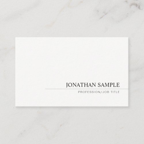 Professional Modern Minimalistic Simple Template Business Card