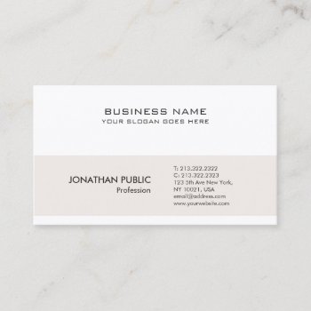 Professional Modern Minimalistic Sophisticated Business Card by art_grande at Zazzle