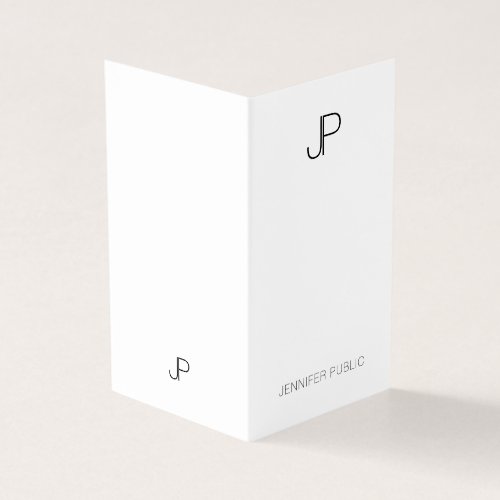 Professional Modern Monogram Elegant Minimalist Business Card