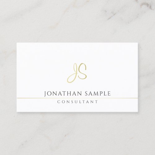 Professional Modern Monogram Elegant Template Business Card