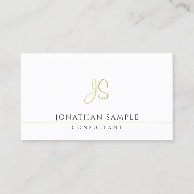 Professional Modern Monogram Elegant Template Business Card | Zazzle