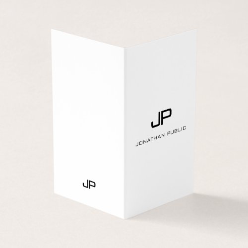 Professional Modern Monogram Minimalist Elegant Business Card