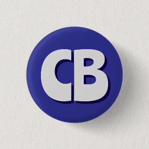 Professional Modern Monogram Minimalist Initials Button