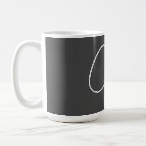 Professional Modern Monogram Minimalist Initials Coffee Mug