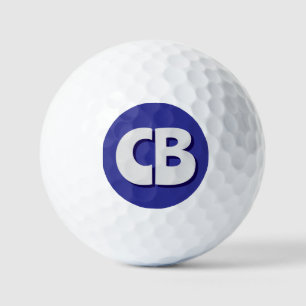Professional Modern Monogram Minimalist Initials Golf Balls