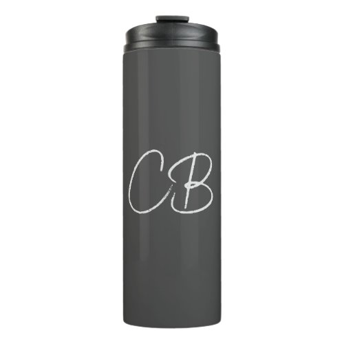 Professional Modern Monogram Minimalist Initials Thermal Tumbler