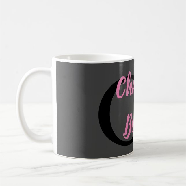 Professional Modern Monogram Name Minimalist Coffee Mug (Left)