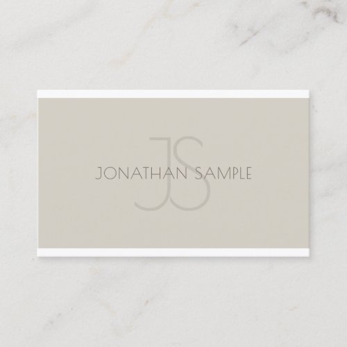 Professional Modern Monogram Simple Template Luxe Business Card