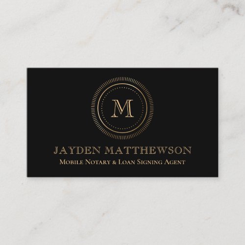 Professional Modern Notary Loan Signing Agent Business Card