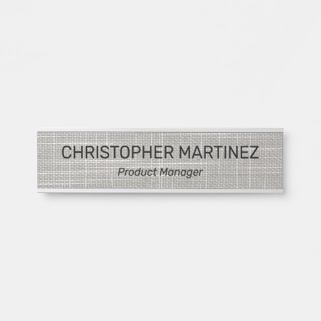 Professional Modern Office Door Sign (Front)