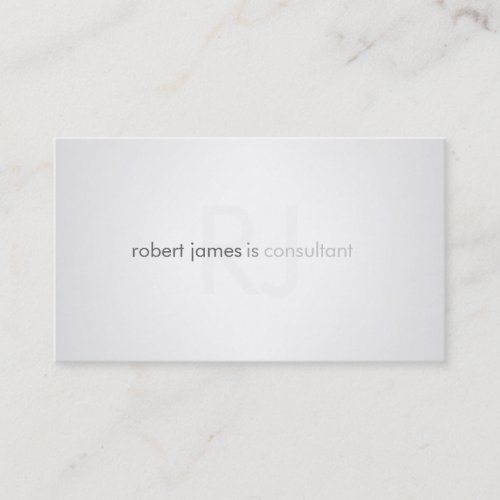 Professional modern plain business card