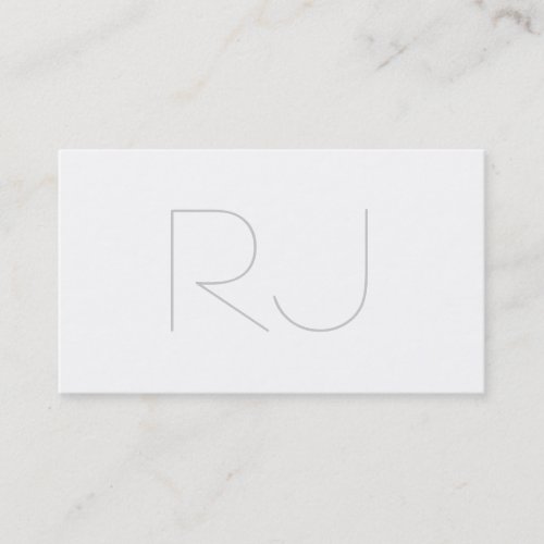 Professional modern plain business card