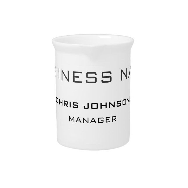 Professional Modern Plain Simple Beverage Pitcher (Front)