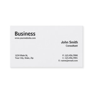 Professional Modern Plain Simple Computer Repair Business Card