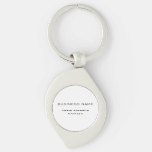 Professional Modern Plain Simple  Keychain
