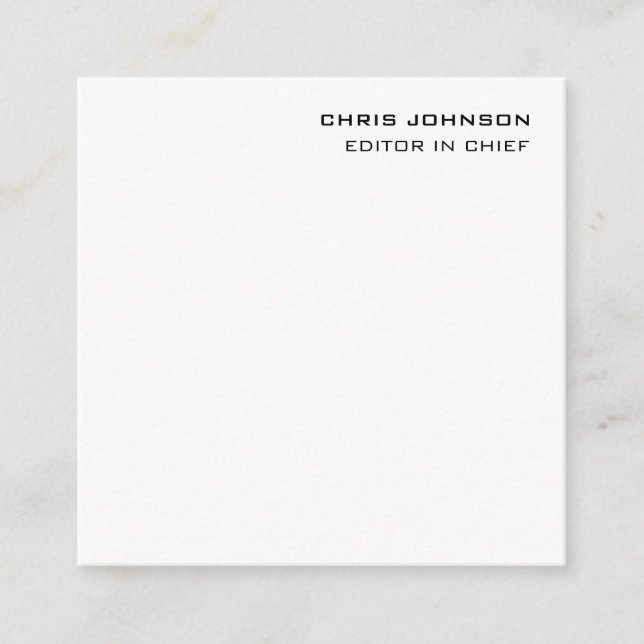 Professional Modern Plain Simple Premium Enclosure Card (Front)