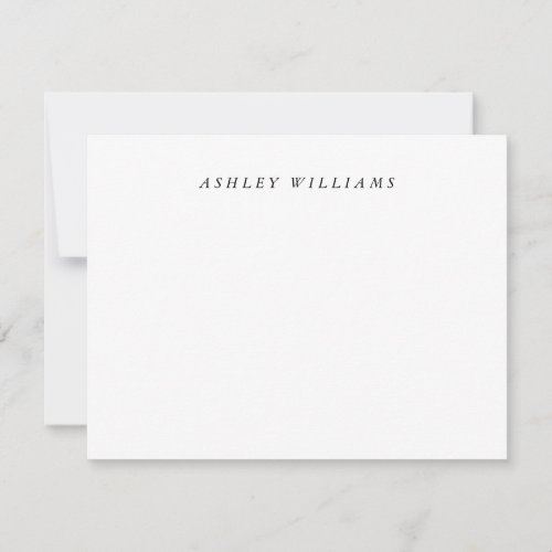 Professional modern plain unique minimalist note card