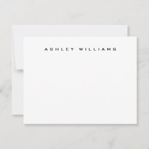 Professional modern plain unique note card