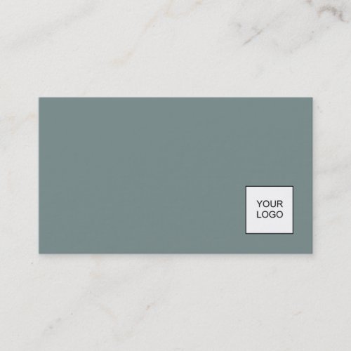 Professional Modern Plain With Logo Elegant Colors Business Card