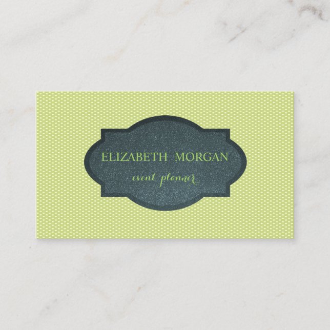 Professional Modern ,Polka Dots Business Card (Front)
