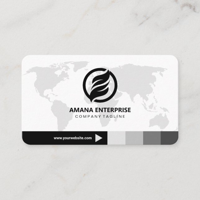 Professional Modern QR Code Custom Personalized Business Card (Front)