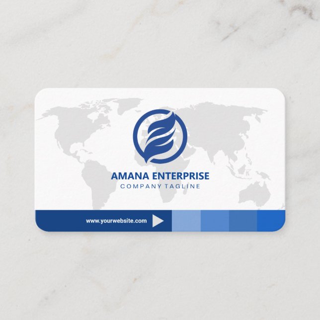 Professional Modern QR Code Custom Personalized Business Card (Front)