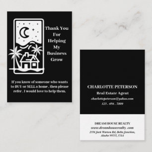 Professional Modern Real Estate Business Referral Card