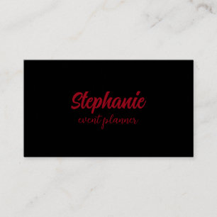 Professional Modern Red Black Colorful Stylish Business Card