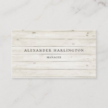 Professional Modern Rustic Card. Wooden Boards Business Card by RemioniArt at Zazzle