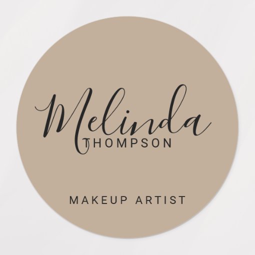 Professional Modern Script Labels | Zazzle