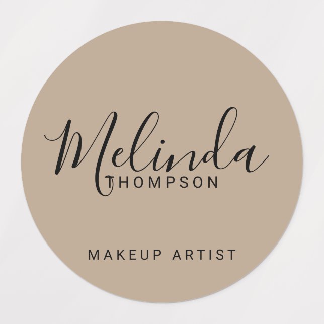 Professional Modern Script Labels (Design 1)