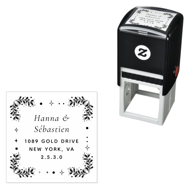 Professional Modern Script Return Address  Self-inking Stamp (In Situ)