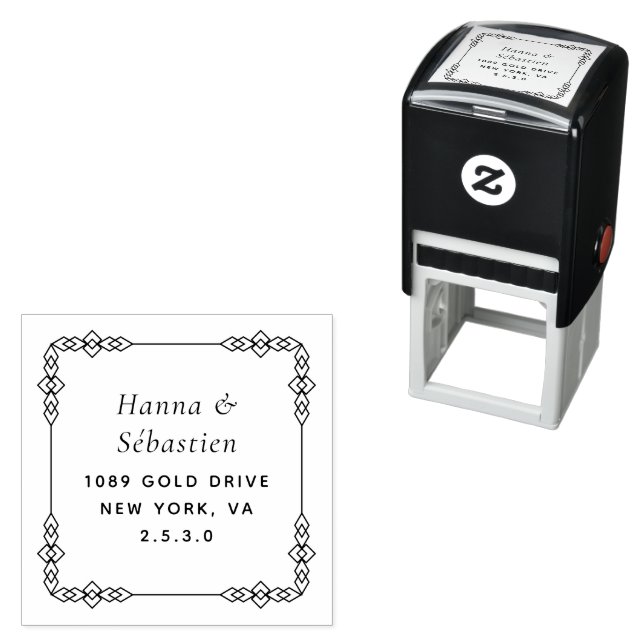 Professional Modern Script Return Address  Self-inking Stamp (In Situ)