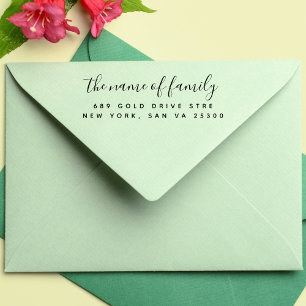 Professional Modern Script Return Address Self-inking Stamp