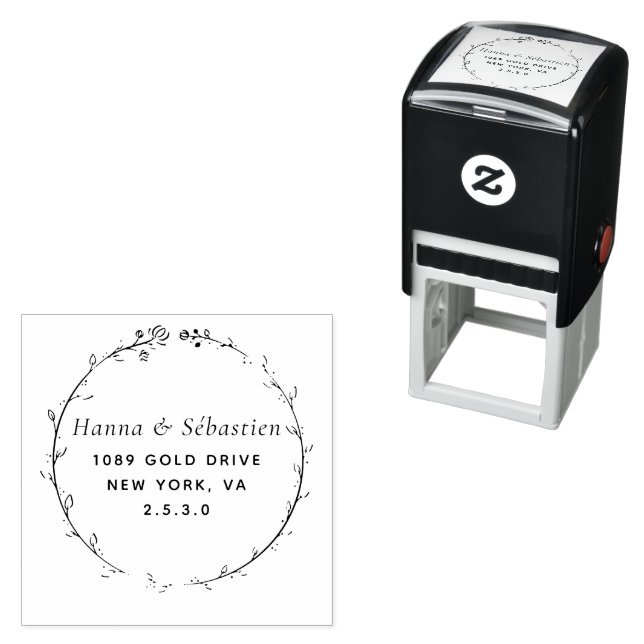 Professional Modern Script Return Address  Self-inking Stamp (In Situ)