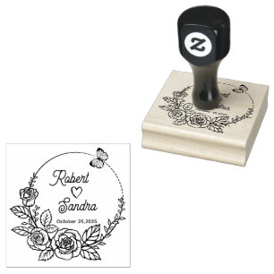 Professional Modern Script Rubber Stamp